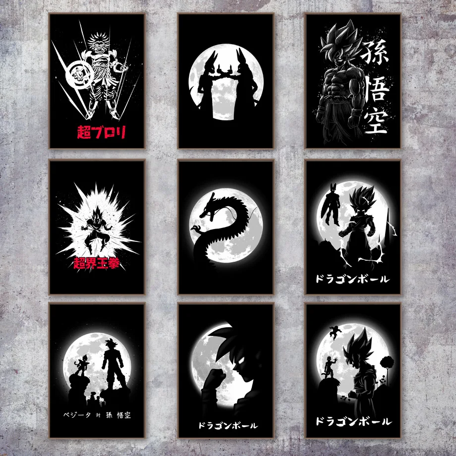 

Dragon Ball Super Son Goku Black Saiyan Anime Posters And Prints Wall Art Canvas Painting Wall Pictures Kids Room Home Decor