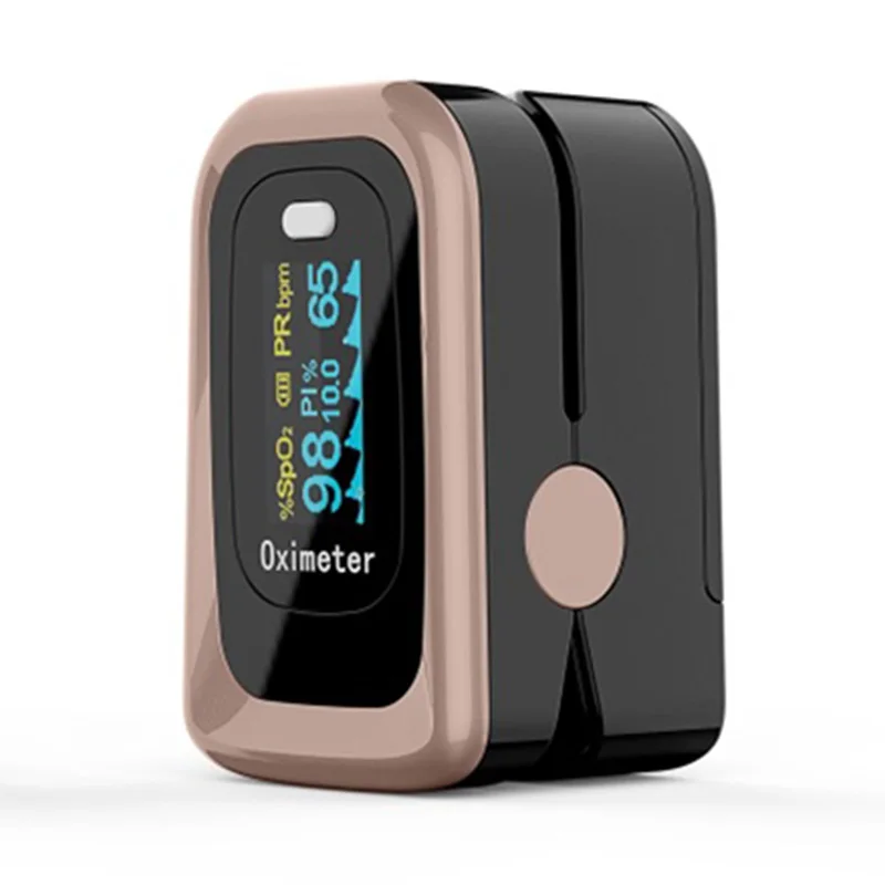 Медицинский пальцевой Пульсоксиметр точное измерение кислорода в крови Датчик частоты сердечных сокращений анализаторы здоровья для дома здравоохранения - Цвет: Черный