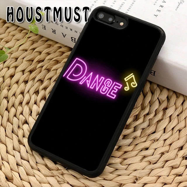 HOUSTMUST Полночь неоновая подсветка Coque ТПУ мягкий чехол для iPhone 5 5S SE 6 S 7 8 X XR XS max galaxy S5