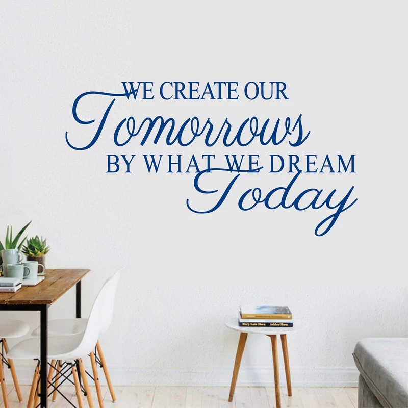 Бесплатная доставка amazon. Мы создаем наше завтра. DREAM TODAY виниловая наклейка на