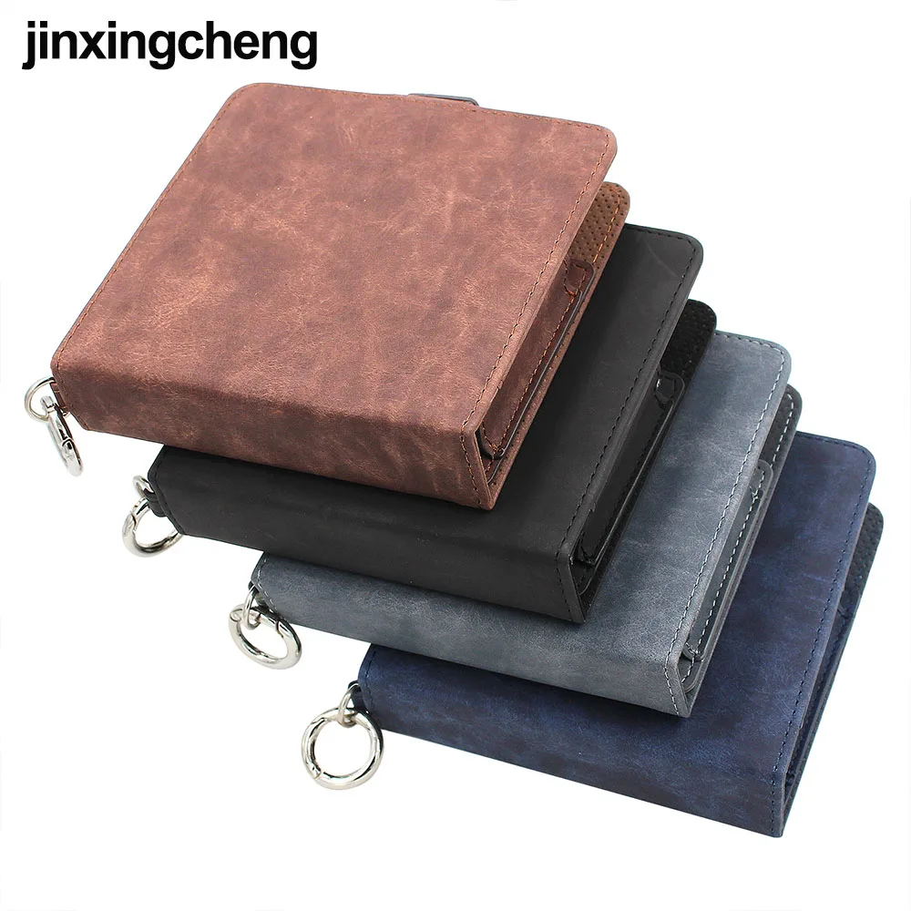 

JINXINGCHENG Filp Wallet Pouch Hook Up Case for iqos 2.4 Plus Case Leather Cover for iqos Protective Accessories With 4 Colors