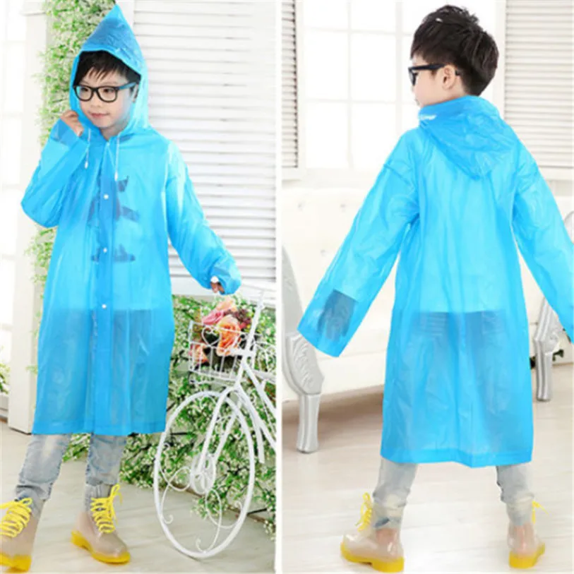 Waterproof Kids Raincoat For Children Rain Coat Long RainwearRainsuit Student Poncho Boys Girls Rain Jacket Dropshipping 50FB27 (1)