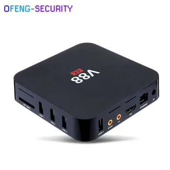 

10pcs/lot Android 6.0 Smart TV Box conversor smart tv SCISHION V88 4K Rockchip Quad Core 4 USB WiFi Full Loaded