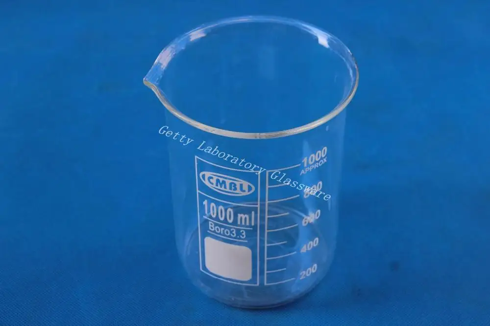 1000mL (1L) Lab Glass Beaker, with wide mouth, International Standard