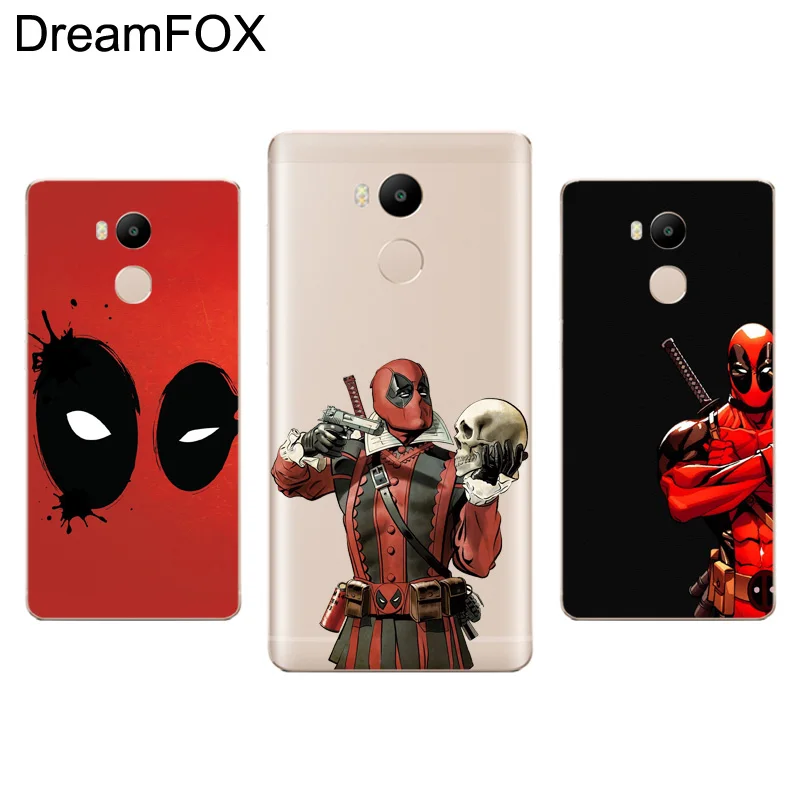 

DREAMFOX M018 Deadpool Soft TPU Silicone Case Cover For Xiaomi Redmi Note 3 4 5 Plus 3S 4A 4X 5A Pro Global