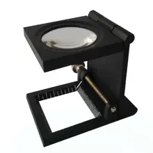 8X складной очки лупа Lupa со шкалой инструмент Hands Free для льняной тестер работы