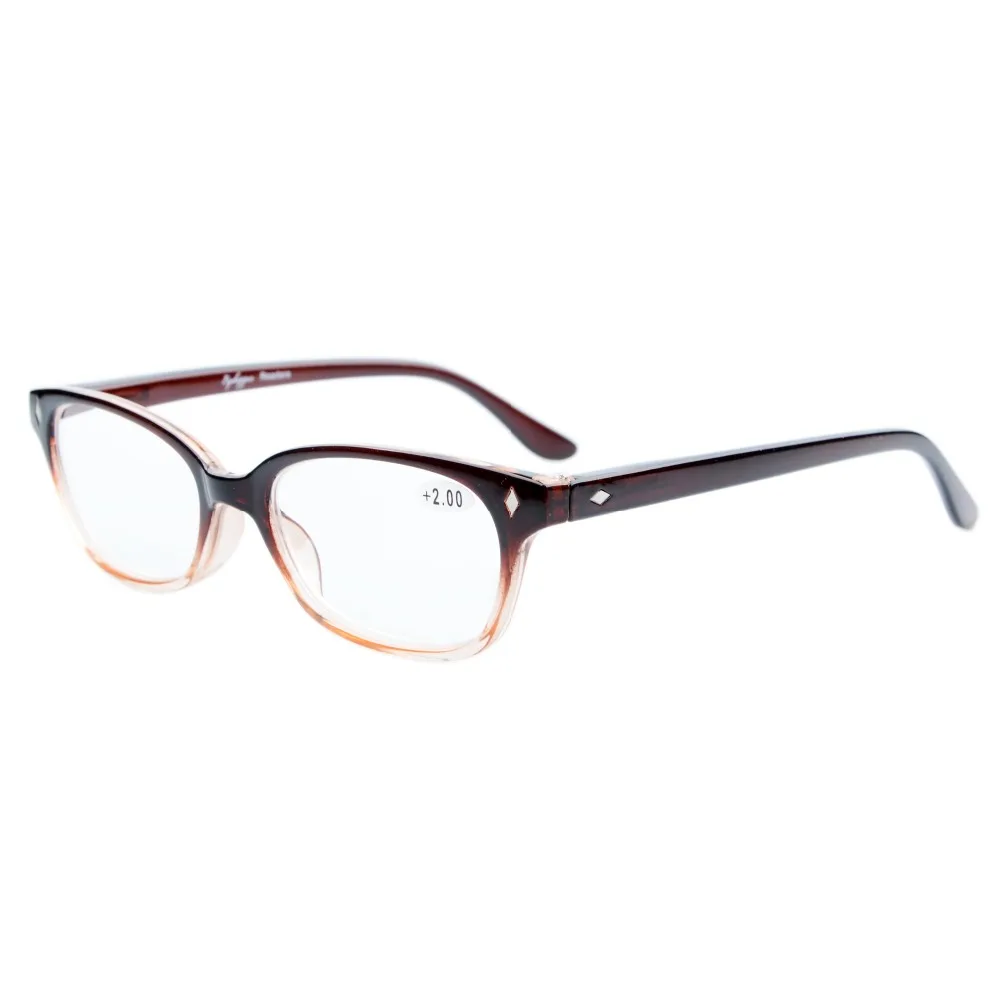 R068 Eyekepper Vintage Plastic Frame Spring Hinges Reading Glasses Readers Reading Sunglasses Sun Readers 0 50