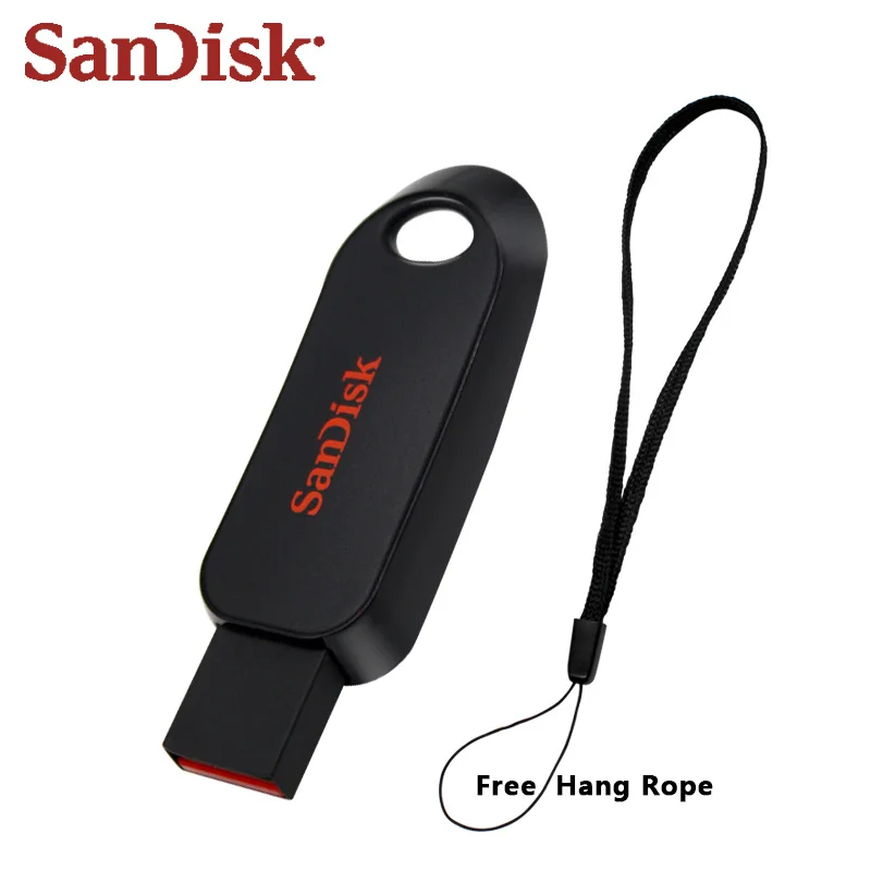 SanDisk CZ62 USB флэш-накопитель 16 ГБ флеш-накопитель 16 Гб Флешка флеш-диск USB 2,0 Регулируемая карта памяти черный U диск