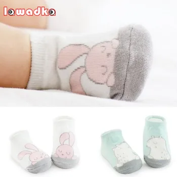 Cartoon Unisex Newborn Anti Slip  Baby Girls/ Boys Cotton Toddler Boat Socks Spring Fall Socks