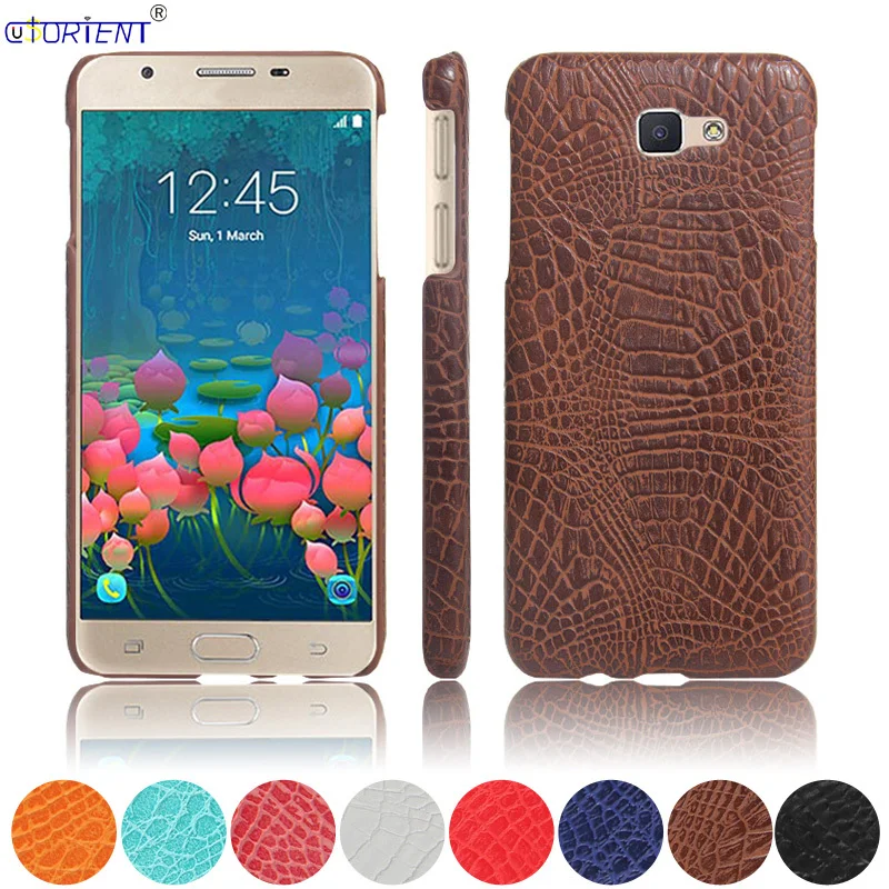 

Frame Case For Samsung Galaxy J7 Prime 2 J7 Prime2 Crocodile Skin Hard PC Back Cover On7 Prime 2016 SM G611F G610M G610F Funda