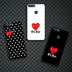 Горячая любовь игра CDG Comme des Garcons чехол для телефона для huawei Honor7X Coque ТПУ Капа для Honor 7x мягкий силиконовый принципиально сумки Обложка