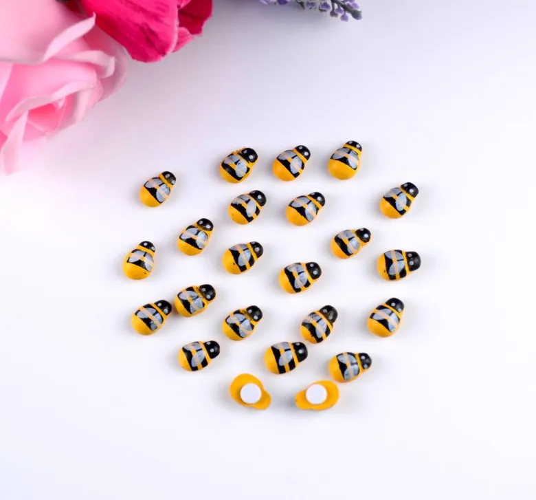 Наклейки в виде деревянных пчелы божьих коровок|craft toys|craft windmillcraft buttons |