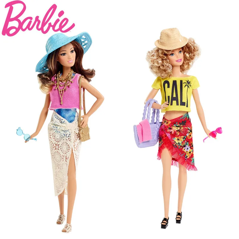 Кукла Барби для отдыха, подарочный набор Барби, купальник, платье, кукла для девочки, Подарочная игрушка DGY73