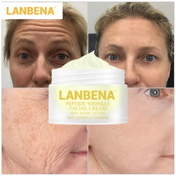 

LANBENA Hyaluronic Acid Snail Cream Peptide Anti Wrinkle Facial Cream Whitening Anti Aging Skin Lifting Firming Acne skin care