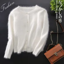 Норковый кашемировый свитер, женские кашемировые кардиганы, вязаная норковая шуба,, S080909