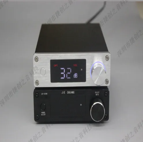 

80W+80W high power pure digital power amplifier USB fiber optic coaxial digital signal input with remote control