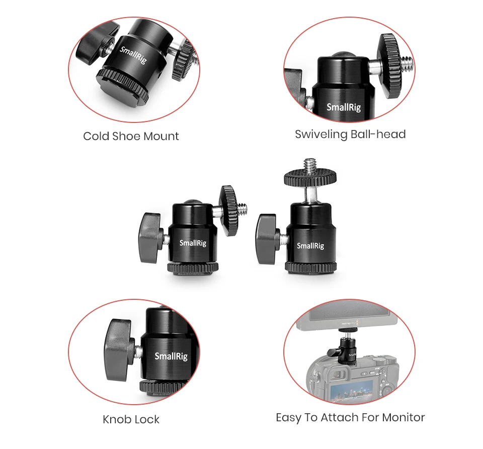 Montagem de sapato frio SmallRig para câmera,