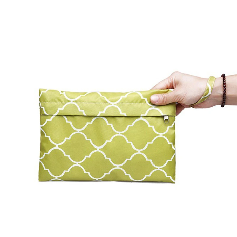 

29cm*17cm Small Pocket Reusable Waterproof Wet Dry Diaper Bag Sanitary Pad Nursing Pad Storage Bag Dry Wetbag Stroller Baby Bag