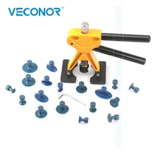 Dent Removal Puller Tool Fixed Suction Clamp For Car Dents Paintless Dent Remover Bar Panel Dent Repair With 18PCS Glue Tabs