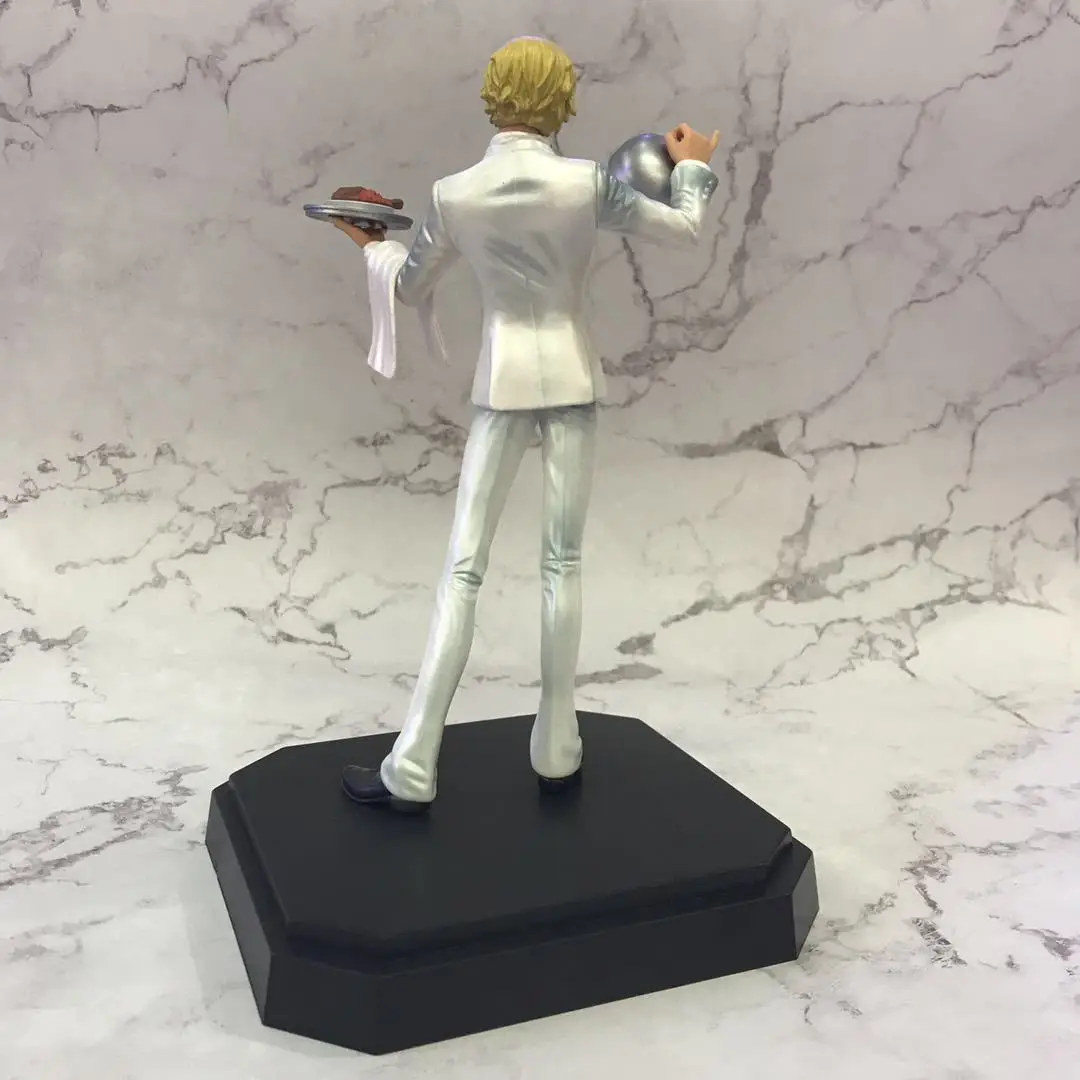 Аниме One Piece Sanji Chef Cooker черный/белый костюм ПВХ фигурка коллекционные модели