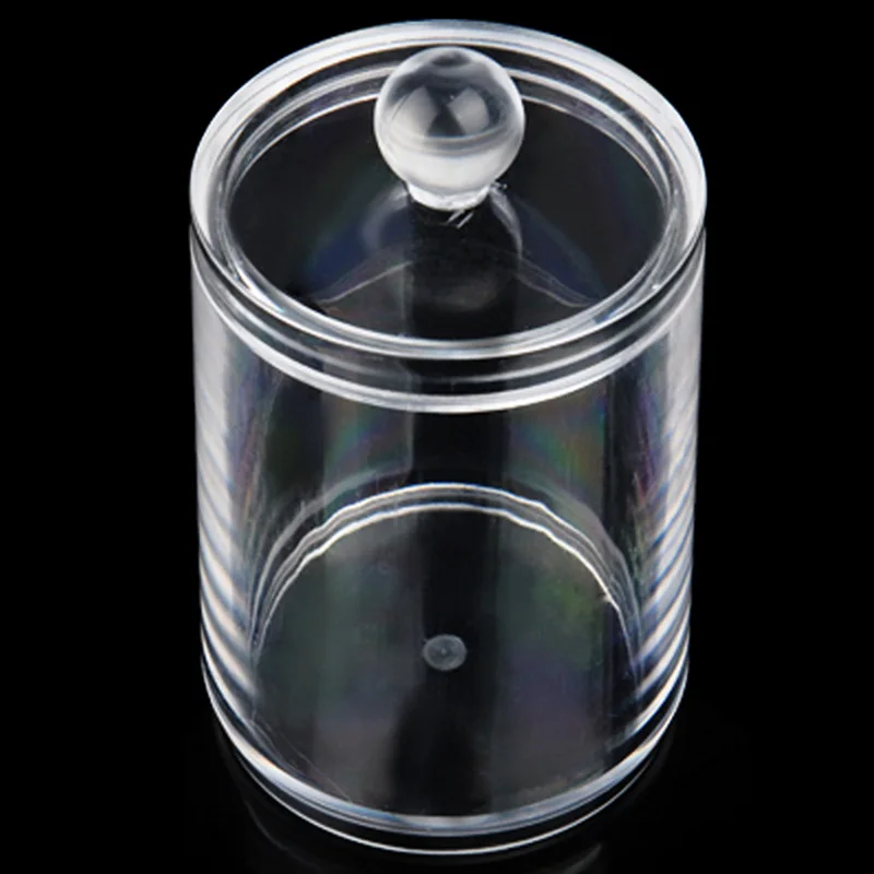 

New Clear Cotton Swab Storage Holder Covered Acrylic Makeup Organizer Box Cosmetic Make Up Tool Lipstick Eyeliner Case Container