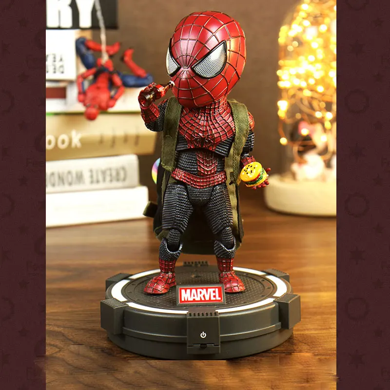 

Q version Kawaii Spider Man Joints Moveable Cute Anime Character Model Toy Doll Ornaments Kids' Birthday Gift Home Decoration