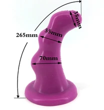 FAAK romantic purple huge anal plug 10.23″ long big real feel dildo adult butt expansion masturbator women erotic men toy shop