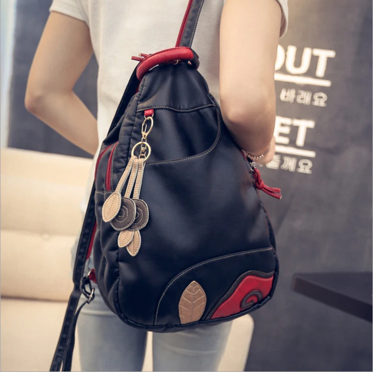 

free shipping pu leather backpack female Shoulder Bags school bag teens Women backpack Teenage Girls Travel Casual Sac 26*36*8