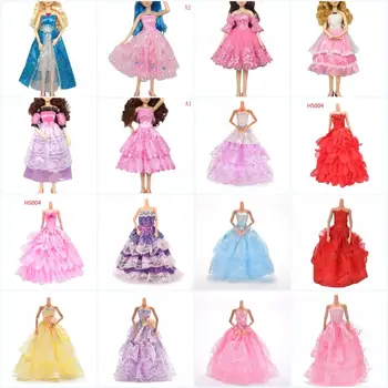 

Mixed Style Party Wear Skirt Lace Gown Clothes Dresses Handmade Wedding Dress Princess Evening Dress For 60cm Dolls Accessories