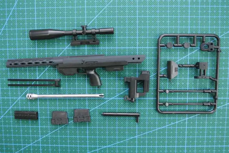 1:6 DSR-1 снайперская винтовка пистолет режим черный покрытием пластиковый военный модели аксессуаров для 12 "фигурку Дисплей и коллекция