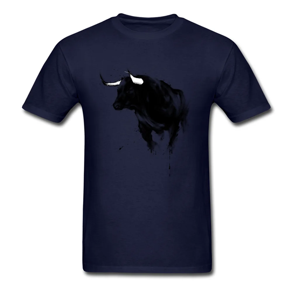 Bull Shirt T Shirts for Men Street Labor Day Tops Shirts Short Sleeve Retro Design Tee Shirts Round Collar 100% Cotton Fabric Bull Shirt navy