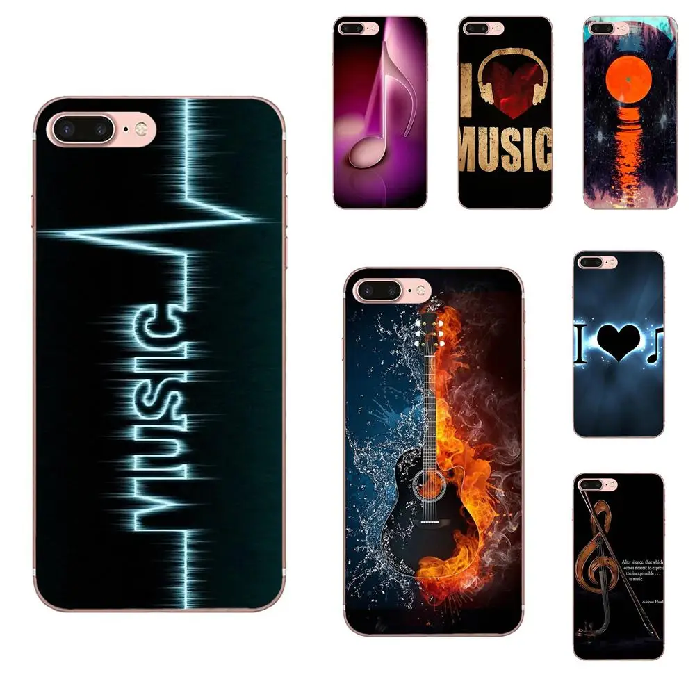 

For Xiaomi Mi3 Mi4 Mi4C Mi4i Mi5 Mi 5S 5X 6 6X 8 SE A1 Max Mix 2 Note 3 4 Soft Cover Cases I Love Music