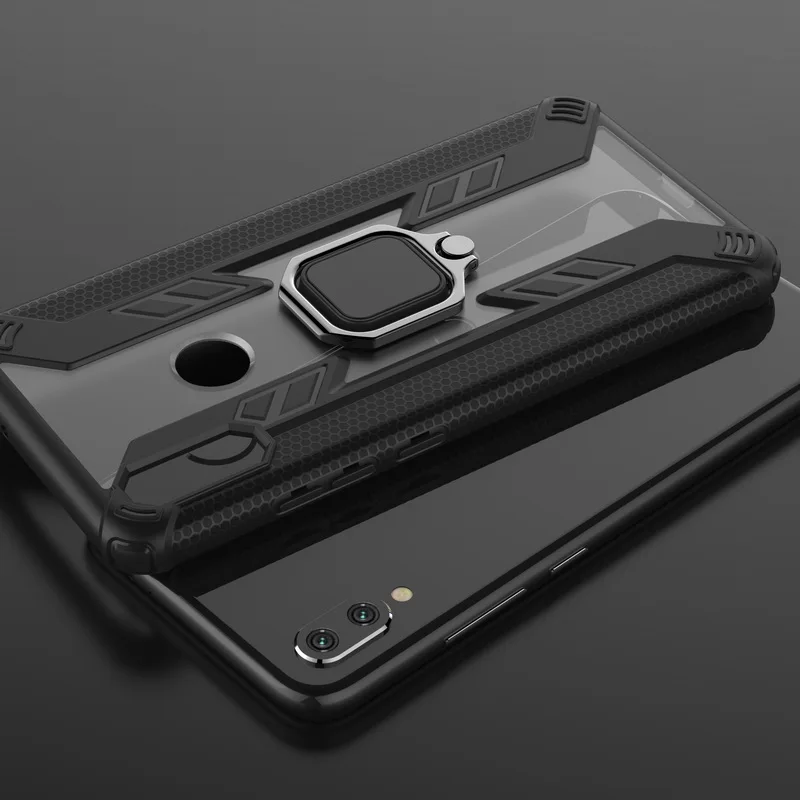 

Shockproof Armor Case For Xiaomi Redmi 7 Note 7 Pro Case Hybrid 3 in 1 Rugged Ring Holder Back Cover For Xiaomi Mi 8 Lite Funda