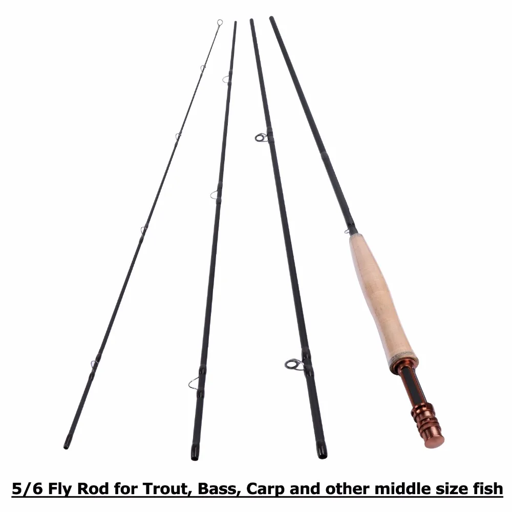 Goture يطير الصيد مجموعة 2.4 M 2.7 M Flishg قضيب بكرة كومبو 3/4 5/6 الألومنيوم يطير بكرة مع خط 16 قطعة الذباب يطير الصيد عدة pesca