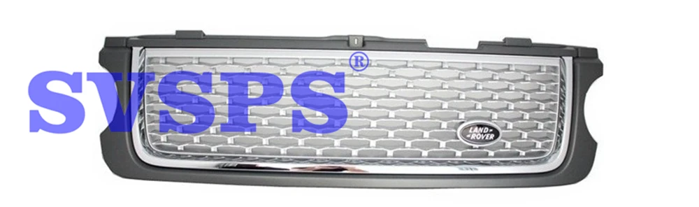 GREY CHROME SILVER Тюнинг автозапчастей передняя средняя ABS решетка гриль автобиография стиль для Land Range Rover L322 Vogue 2010-2013 года автомобиля - Цвет: GREY CHROME SILVER