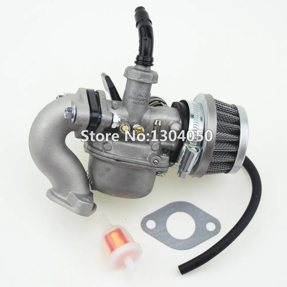 Us 15 75 Pz19 19mm Hand Choke Carburetor Carb Intake Pipe Air Filter Fuel Filter 50cc 70cc 90cc 110cc 125cc Quad Atv Taotao Sunl Pro Bat Carburetor