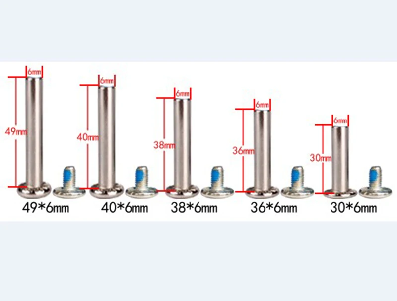 Роликовые коньки части скутер ось мужские и винты мама 6*62 мм