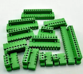 

10sets Terminal plug type 300V 10A ht5.08 5.08mm pitch connector pcb screw terminal blocks connector straight pin 2/3/4/5/6/7/8P