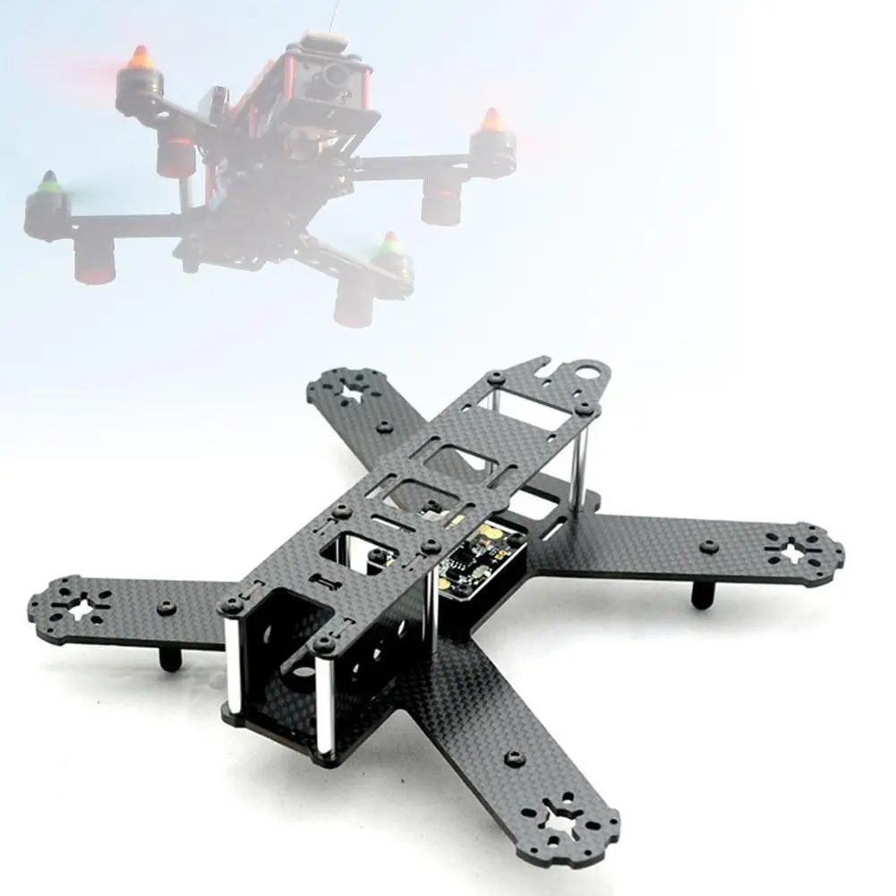 

180mm Diagonal Wheelbase Full Carbon Fiber Aircraft Frame Black Aluminum Column 250 Quad Frame QAV Quad High Quality