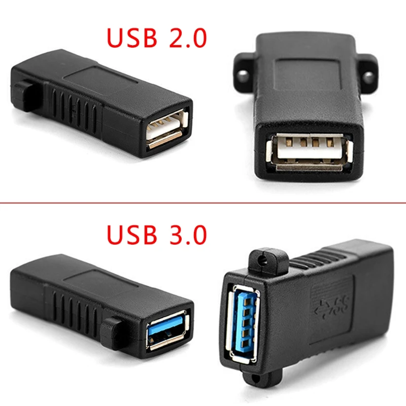 1 шт. Стандартный USB 2 0 3 гнездо на адаптер для монтажа панель Разъем|Компьютерные