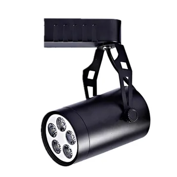 

Modern 5W LED Track Light Lamp Spotlight Black Base Pure White for Shop Clothing Store Home