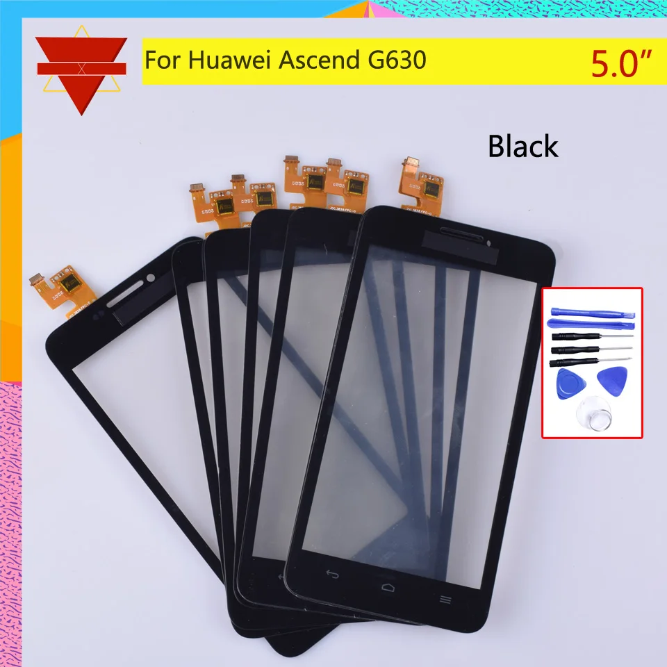 Новый сенсорный экран 5 0 дюйма для Huawei Ascend G630 G630-U10 со стеклянным дигитайзером