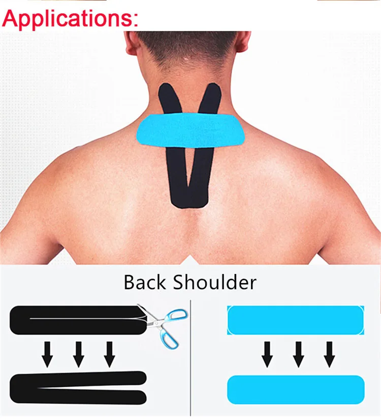 Кинезиологическая лента, кинезиотапная повязка, спортивная лента, клейкая лента, Спортивная когезивная лента, кинезиологическая лента, кинезиологическая лента