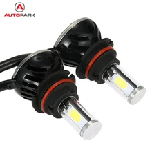 Горячая 40 Вт 4000лм 9007 COB Светодиодный фонарь противотуманная фара 12 В 24 В автомобильная лампа комплект фар 6000 К белый для Opel Lada BMW Renault Benz