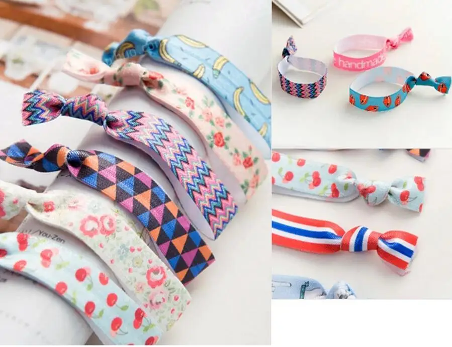 1000pcs Elastic Hair Tie Hair Band Pretty Knot Rubber Band Hair