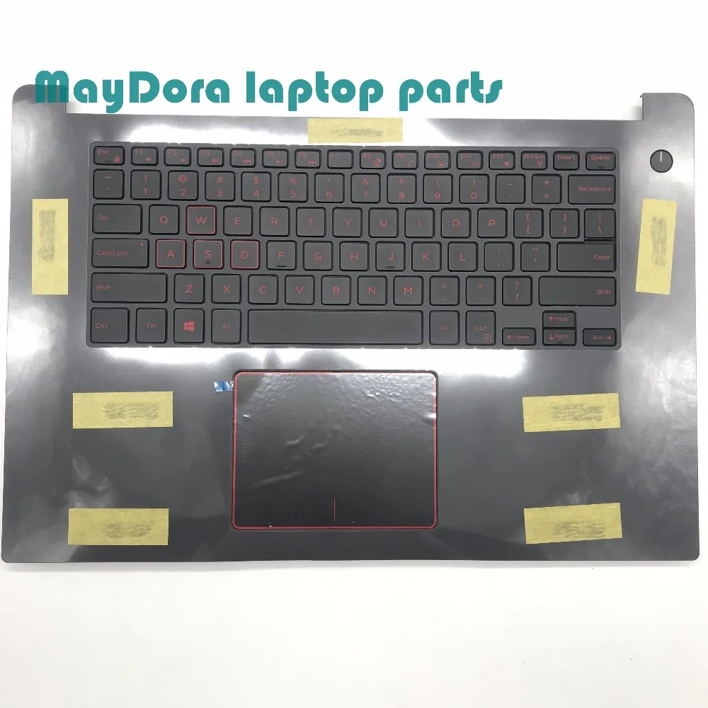 Запчасти для ноутбуков DELL inspiron 15-7000 7560 7572 palmrest с красной клавиатурой подсветкой