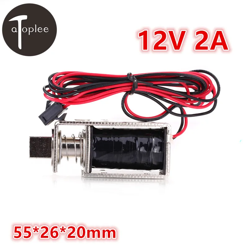 

1pcs 12V 2A Electronic Door Lock Cabinet Drawer Door Desk Access Control Lock 55*26*20mm Iron Electromagnetic Lock