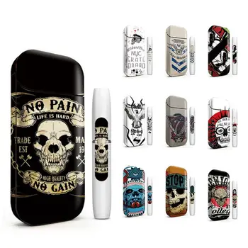 

Fashion Skeleton Pattern Printing Sticker Protective Film Skin for IQOS Box Protective Cover Case