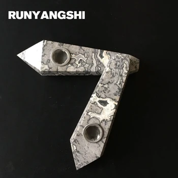 

Runyangshi Crystal Smoking Pipe Strainer Quartz Stone 1 Pc Picasso Healing Wand Smoke Pipe High Quality YB38