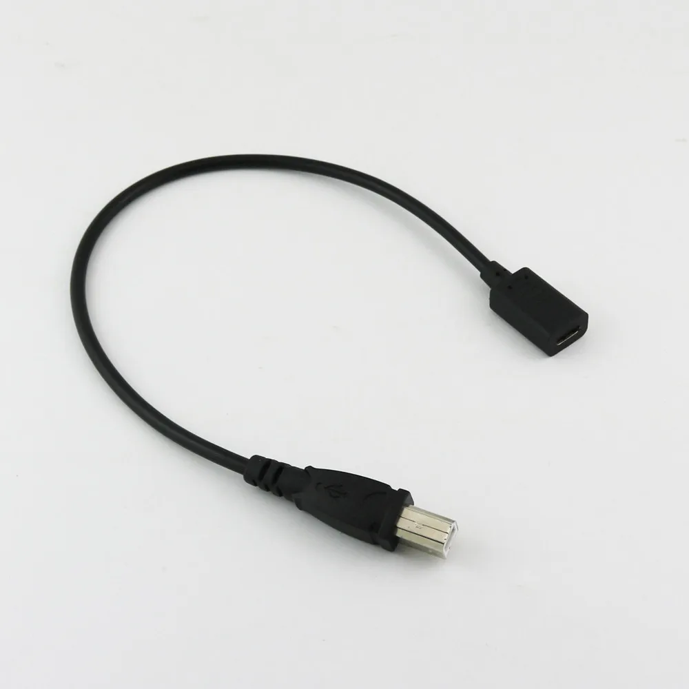 5x USB 3,1 type C Женский к USB 2,0 B штекер принтер сканер данных коннектор кабель-адаптер Шнур 1ft/30 см